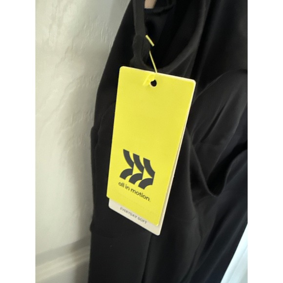 All In Motion Jumpsuit Women's Black Sleeveless Athletic Workout Romper, Large - Picture 5 of 5